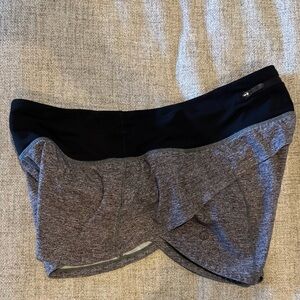 lululemon athletica Gray and Black Athletic Shorts